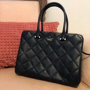 *** Kate Spade *** Beautiful Black Quilted Shoulder Bag